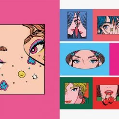 PIE INTERNATIONAL Neo Retro Illustrations Artbook -Art Books Sales 9784756256560 artbook neo retro illustrations sample1